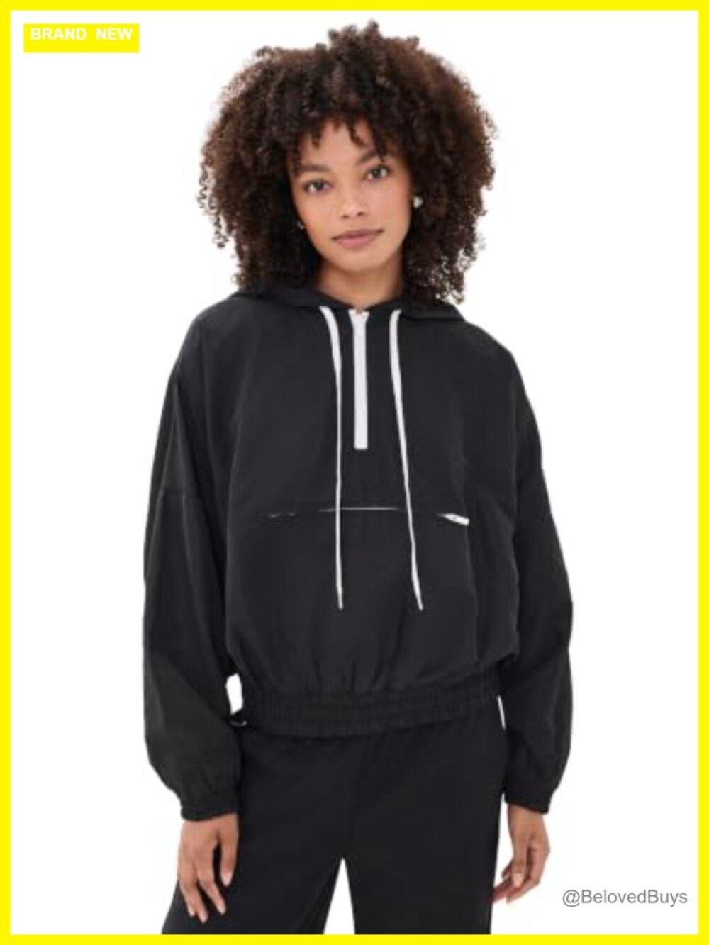 Year of Ours Charlie Technical Pullover Hooded Sweater Kangaroo Pocket
